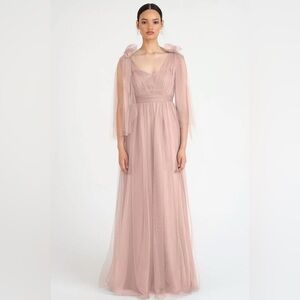 Jenny Yoo Convertible Bridesmaid Dress Annabelle Blush Whipped Apricot Size 8‎